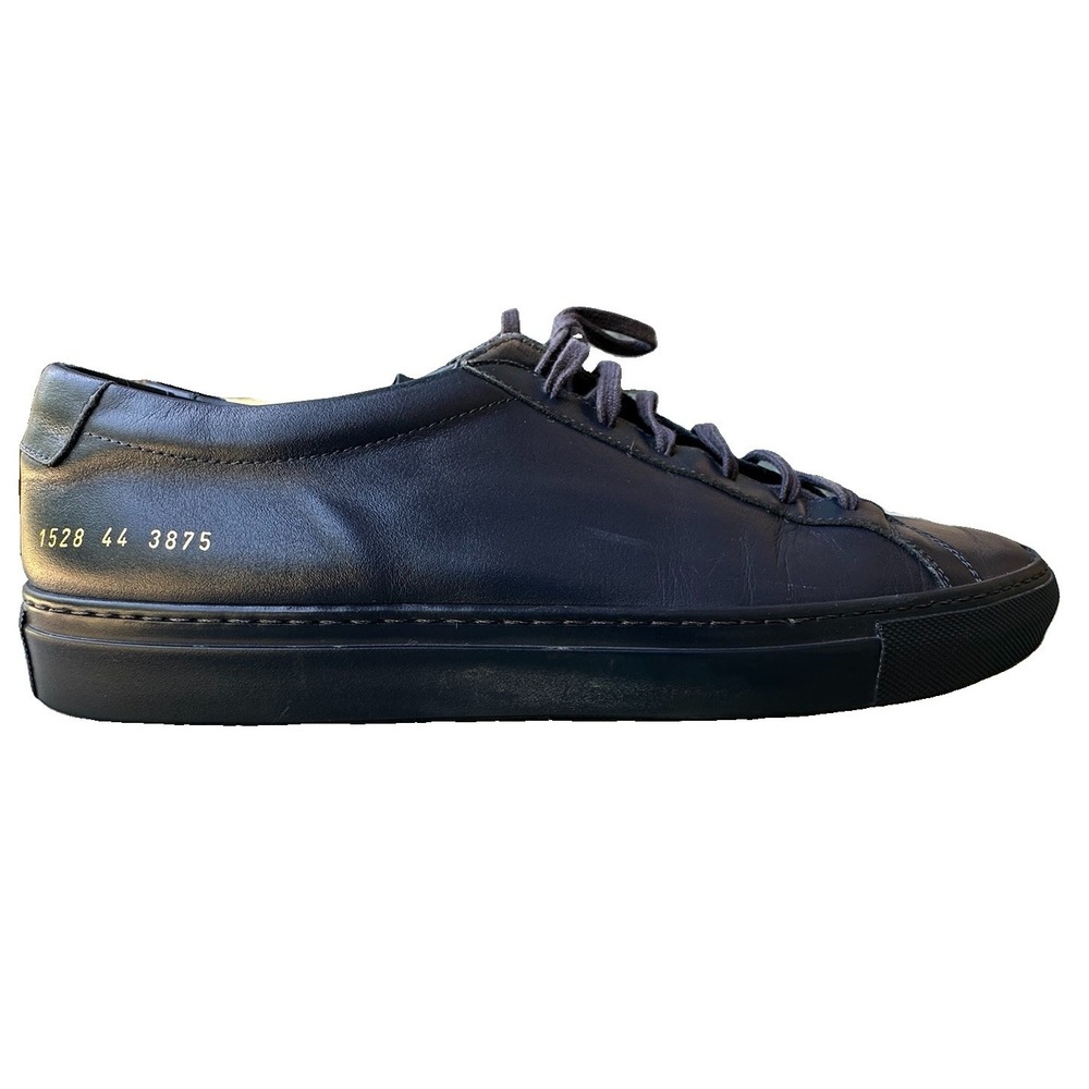 Common Projects 1528 Achilles Sneakers Men's Size 11 US 44 EU Blue Leather COA